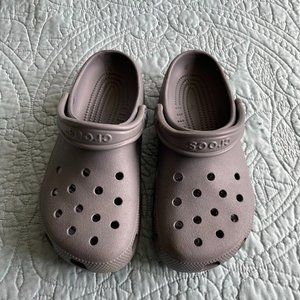 Gray Crocs, size 7 womens / 5 mens